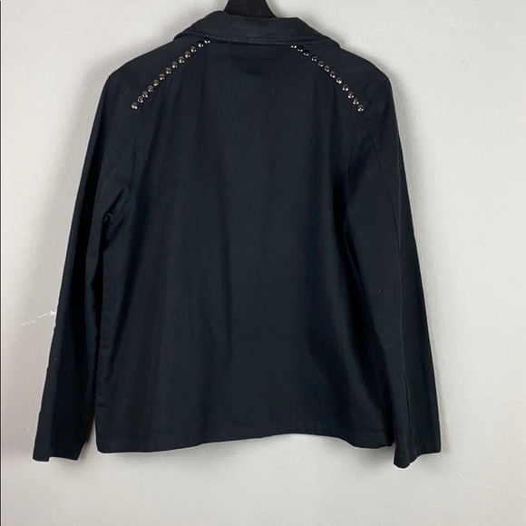 Black Asuka Studded Shirt Jacket - Picture 3 of 3